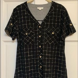 Mine- Black Dress Shirt